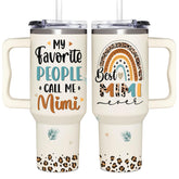 365FURY Mimi gifts grandma 40oz tumbler with handle for on-the-go hydration