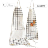 5star Lovely Cotton Parent Child Apron adult view shows adjustable fit for cooking and crafts