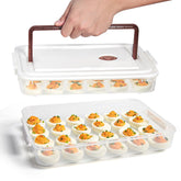 77L deviled egg containers with lid set of 2 for secure transport