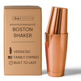 A Bar Above 18oz weighted Boston shaker tin for balanced, professional shakes.