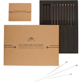 A Bar Above 8-inch stainless steel cocktail picks for elegant, reusable garnishes.