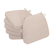 AAAAAcessories D-shaped chair cushion with 2-inch foam for comfortable sitting