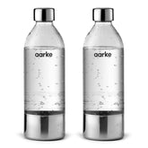 Aarke PET bottle front view for carbonator models I-III, with sleek design.