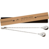 A Bar Above bar spoon set with spiral handle for precise stirring in a shaker