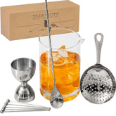 A Bar Above crystal mixing glass showing dilution for precise stirred cocktails