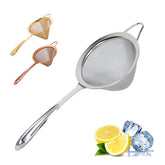 A Bar Above stainless steel fine mesh strainer with conical mesh for clean pours.