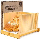 ABIOTO bread slicer demonstrates a stable base for precise, even slices.