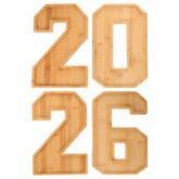 ABOOFAN charcuterie tray with numbered sections, ideal as graduation centerpiece.