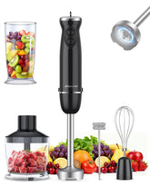 Abuler immersion blender with 1000W motor for smooth soups and sauces.
