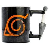ABYstyle Naruto 3D Kunai mug handle for comfortable, secure sipping.