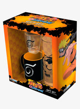 ABYSTYLE Naruto Shippuden drinking glass with bold graphics for daily use