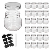 Accguan 8oz mason jar with silver lid and band offers secure, leak-free storage.