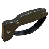 ACCUSHARP knife sharpener with ergonomic handle for comfortable, safe sharpening at home.