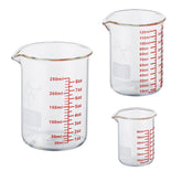 Ackers BORO3.3 mini beaker 2oz with clear markings for precise home measuring.