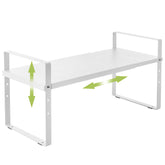 Across-Star expandable-shelf-assembly demonstrates adjustable length for tight spaces.