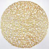 AdasBridal gold round placemats for elegant dining and surface protection