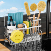 Adurei sponge holder kitchen sink-304-stainless-steel rust-resistant durability
