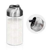 Aelga 12oz glass sugar dispenser with pour spout for precise pours in coffee stations