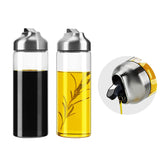 Aelga olive oil dispenser with 14 oz glass bottles keeps counters tidy and mess-free.