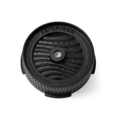 AeroPress Flow Filter Cap pour-control shows drip-free brewing for precise grind-size adjustments.