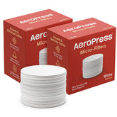AeroPress white paper micro-filter close-up for grit-free brewing