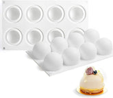 AFINSEA 3D ball sphere mold top view shows flexible non-stick surface for easy release.