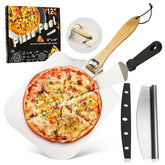 AGIgear pizza spatula set folded handle enables compact storage and safe handling