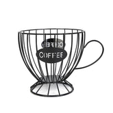 Agirlvct coffee pod holder front view showing organized K-Cups on counter