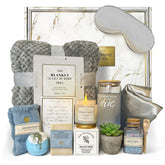 AHAGIFTREE Get Well 12pc gray basket, ideal for thoughtful premium gifts.