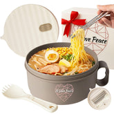 AI LOVE PEACE ramen bowl with 40 oz capacity for hearty servings.