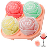 Aibirui rose ice ball mold yields elegant 2-inch ice spheres for slow-melting drinks.