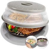 Aidacom microwave place mat bowl holder showing easy bowl access after heating