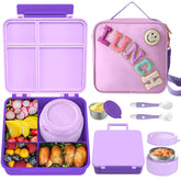 Aimsnk kids bento lunch box showing four compartments for balanced meals.