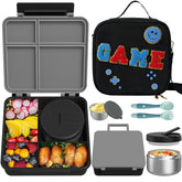 Aimsnk kids bento lunch box with four compartments for balanced meals.