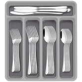 AIVIKI 60-piece silverware set with drawer organizer for everyday dining.
