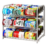 AIYAKA can rack organizer tilt for easy front access to cans.