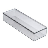 AIYoo transparent flatware tray with lid keeps utensils organized and easy to locate.