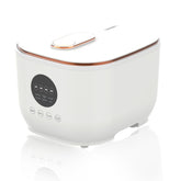 Akureo 3L rice cooker front view highlights compact design for everyday healthy meals.