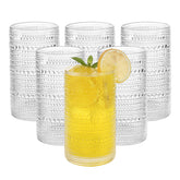 Akutaa vintage hobnail 16oz glasses for everyday water and beverages.
