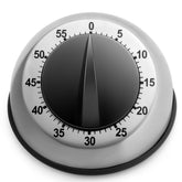 ALBAYRAK kitchen timer front view in stainless steel for precise cooking