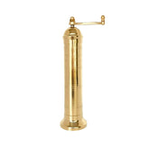 Alexander Home The Original European Mill brass 9-inch salt grinder on a table.