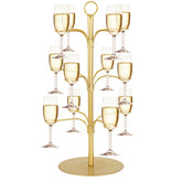 ALIMOTA cocktail tree stand with arc design as an elegant home bar centerpiece.