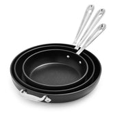All-Clad Black nonstick 12-inch skillet 834 with easy food release for quick weeknight meals