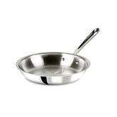 All-Clad D3 10-inch frying pan front view, ready for browning and searing.