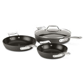 All-Clad Essentials 8.5-inch fry pan with nonstick surface for easy browning.