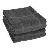 All-Clad Solid Kitchen Towels absorbent close-up showing plush weave for quick dish drying.