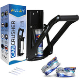 Allay wall-mounted can crusher with built-in bottle opener for quick recycling