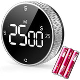 Allbean digital kitchen timer with magnetic back for hands-free cooking