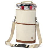 AllCAMP two-bottle wine tote insulated keeps drinks cold during picnics