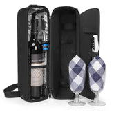 ALLCAMP Wine Bag insulated tote keeps drinks cool for picnics and travel